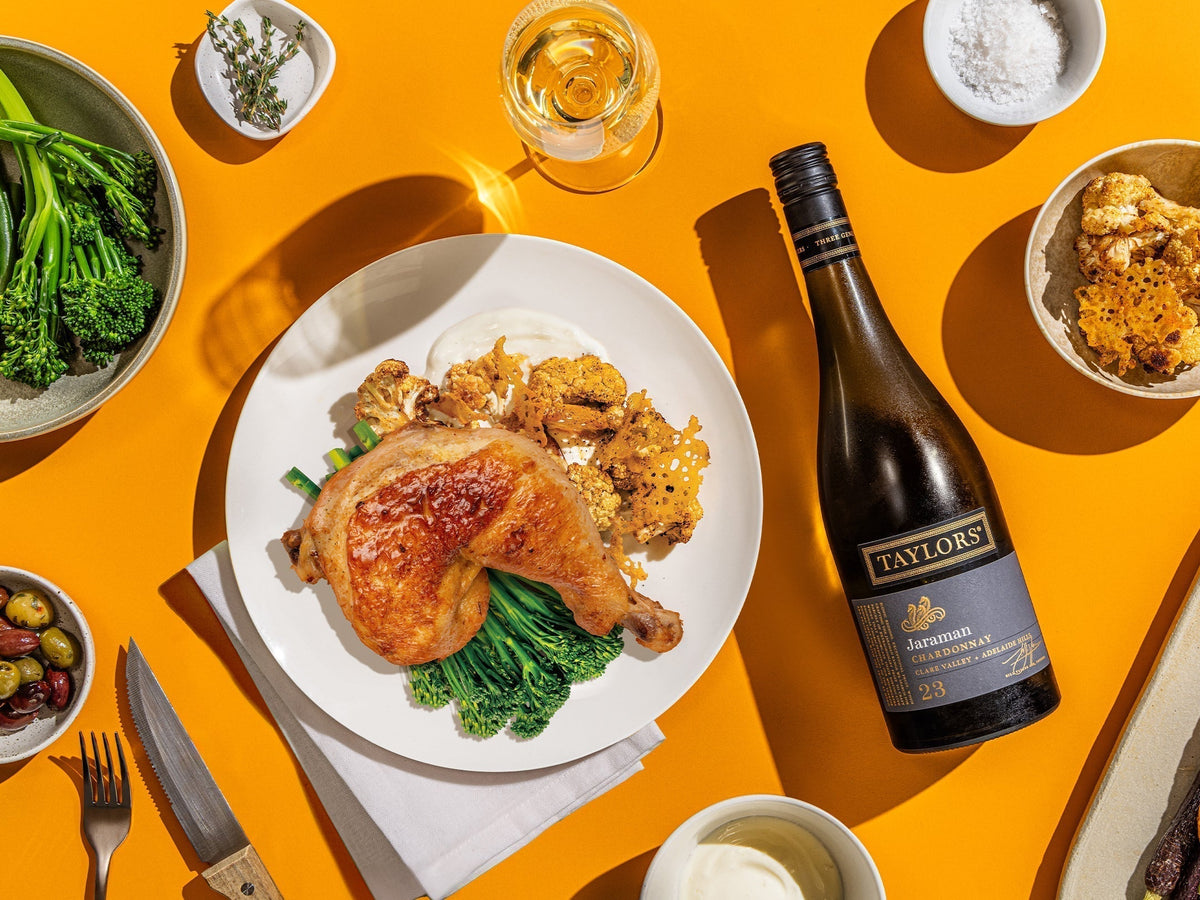 Roast Chicken & Parmesan Cauliflower Recipe | Taylors Wines | Taylors Wines