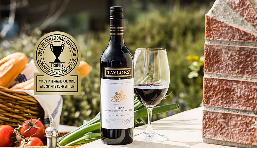 International Victory for Taylors Estate Shiraz 2020